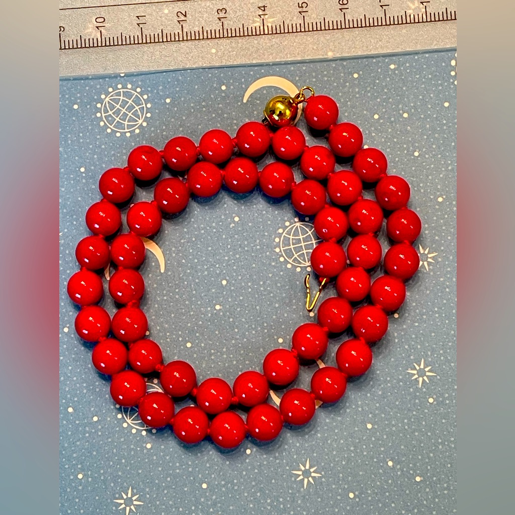Rare Coral Pearls Strand 52$